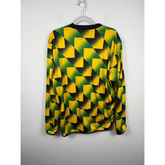 Arsenal Adidas Jamaica 2022 2023 Pre-Match Fleece Lined Jersey Large - Picture 3 of 6
